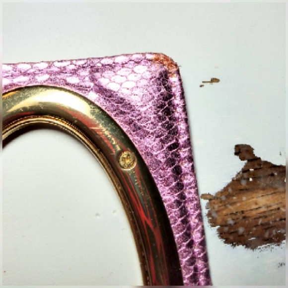 Minimal Statement Wristlet with Metal Handle - Picture 6 of 16